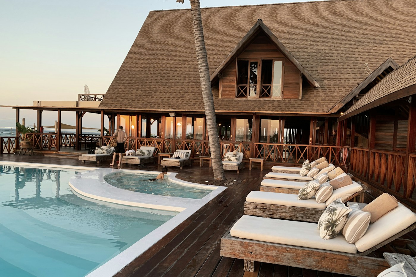 Welcoming hotel pool and property