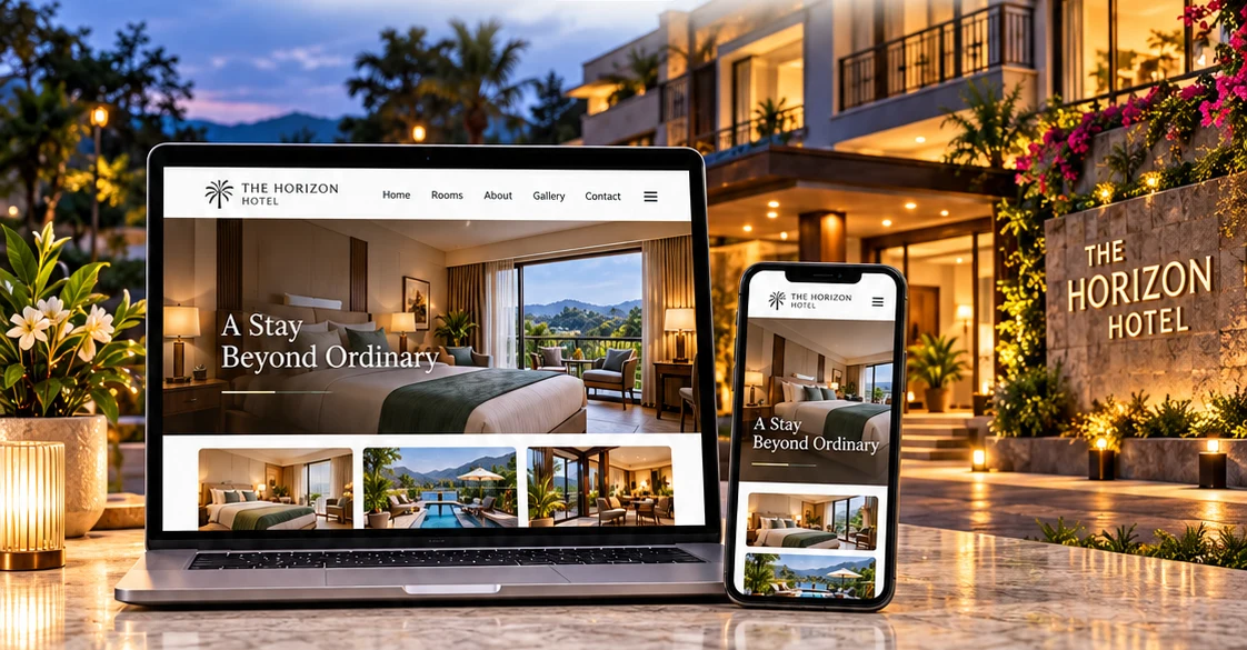 RoomlySoft Hotel website service overview